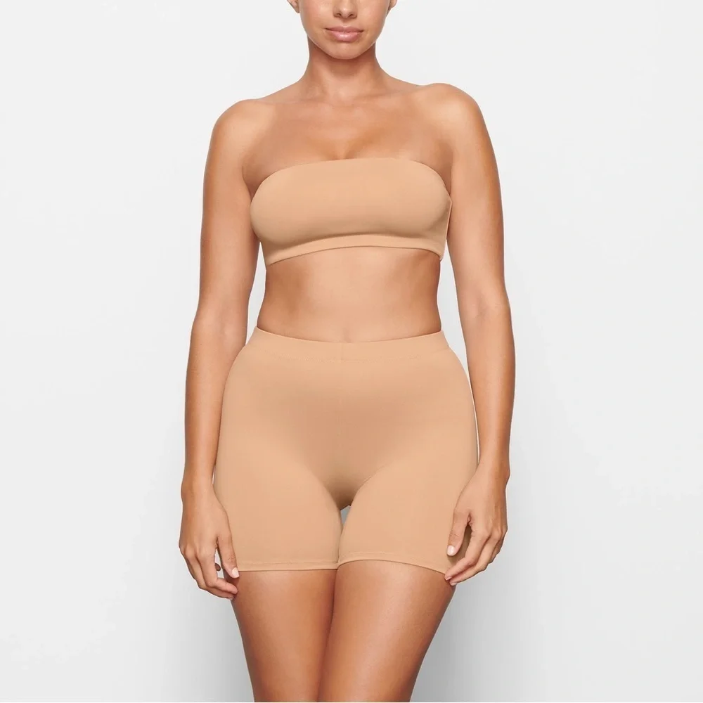 SKIMS SIGNATURE SWIM MID WAIST SHORT OCHO SIZE 4X